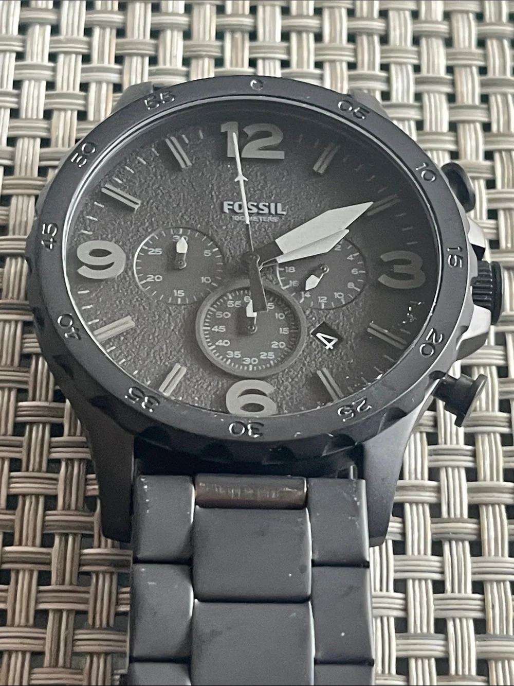 Fossil Men's Gunmetal Gray Chronograph Watch